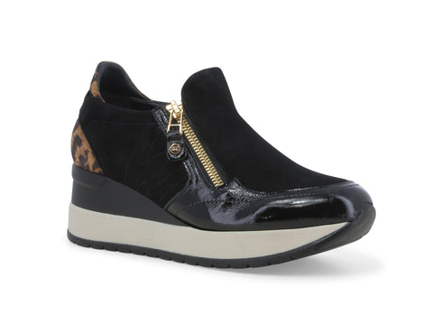 Melluso Scarpe Made in Italy Accollate Invernali con Zip Tomaia Pelle